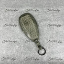 IN STOCK: GLOSSY GREY CROCODILE WITH BLACK DETAILS KEY COVER FOR ASTON MARTIN