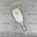 IN STOCK: PEARL WHITE CROCODILE WITH BLACK DETAILS KEY COVER FOR MAYBACH