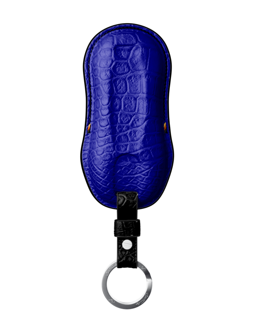 ETK BESPOKE GENUINE CROCODILE KEY COVER FOR PORSCHE — SCHWARZ TRICOLOR SPECIFICATION