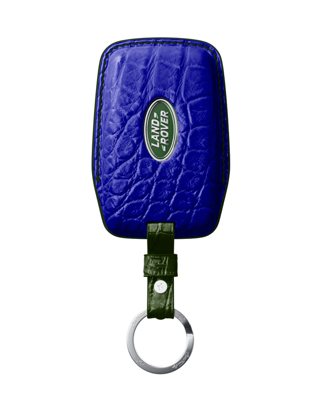 ETK BESPOKE GENUINE CROCODILE KEY COVER FOR LAND ROVER — CLASSIC HERITAGE GREEN SPECIFICATION