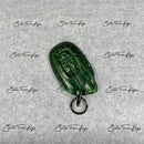 IN STOCK: DARK GREEN CROCODILE WITH BLACK DETAILS KEY COVER FOR LAMBORGHINI
