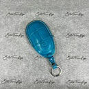 IN STOCK: AQUA BLUE CROCODILE WITH WHITE DETAILS KEY COVER FOR MERCEDES