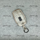 IN STOCK: NATURAL HIMALAYAN CROCODILE WITH ORANGE DETAILS KEY COVER FOR ROLLS ROYCE