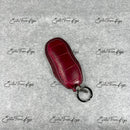 IN STOCK: WINE RED CROCODILE WITH BLACK DETAILS KEY COVER FOR PORSCHE