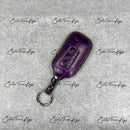 IN STOCK: GLOSSY PURPLE CROCODILE WITH CARAMEL DETAILS KEY COVER FOR BENTLEY