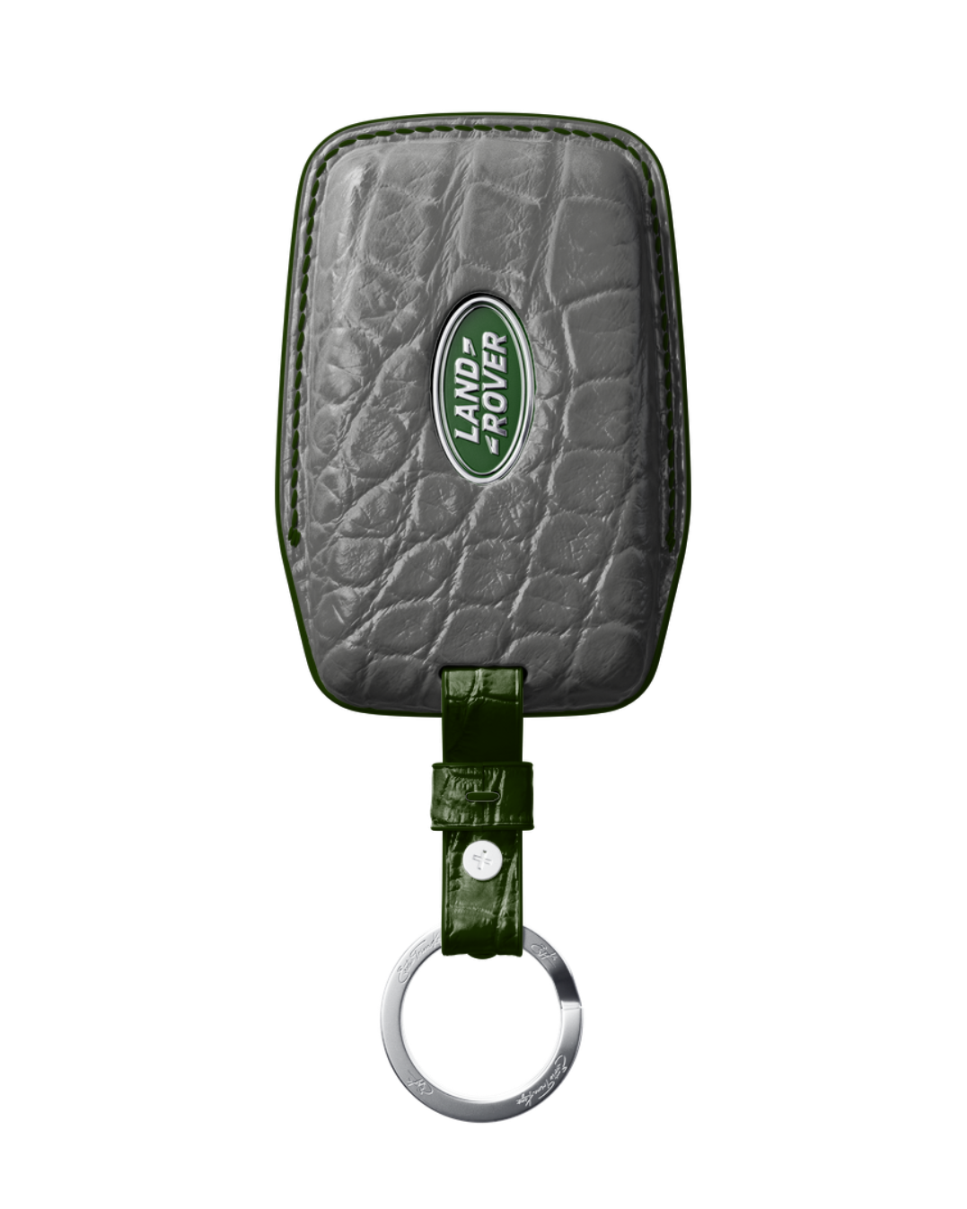 ETK BESPOKE GENUINE CROCODILE KEY COVER FOR LAND ROVER — CLASSIC HERITAGE GREEN SPECIFICATION