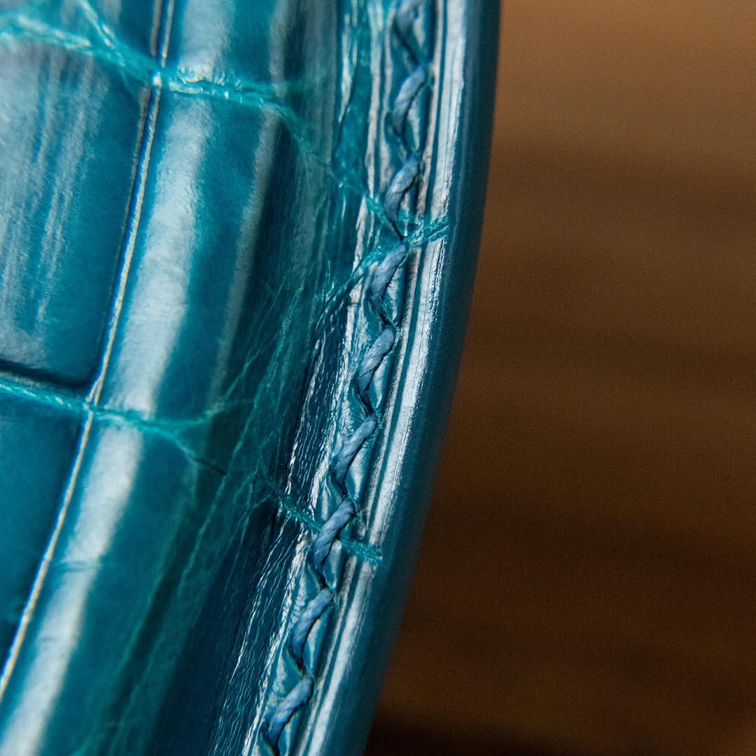 ETK BESPOKE TURQUOISE CROCODILE KEY COVER FOR MERCEDES — BLUE DETAILS