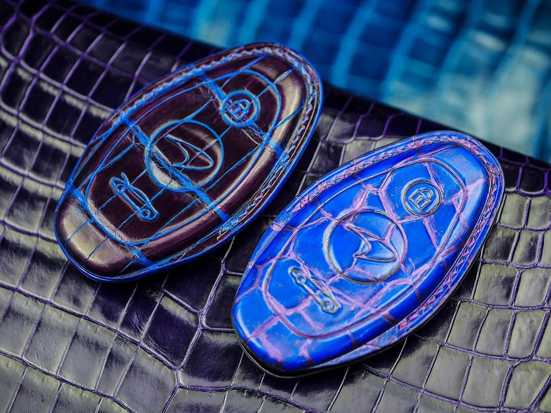 ETK BESPOKE HAND-PAINTED CROCODILE KEY COVER SET FOR MCLAREN — SET OF 2