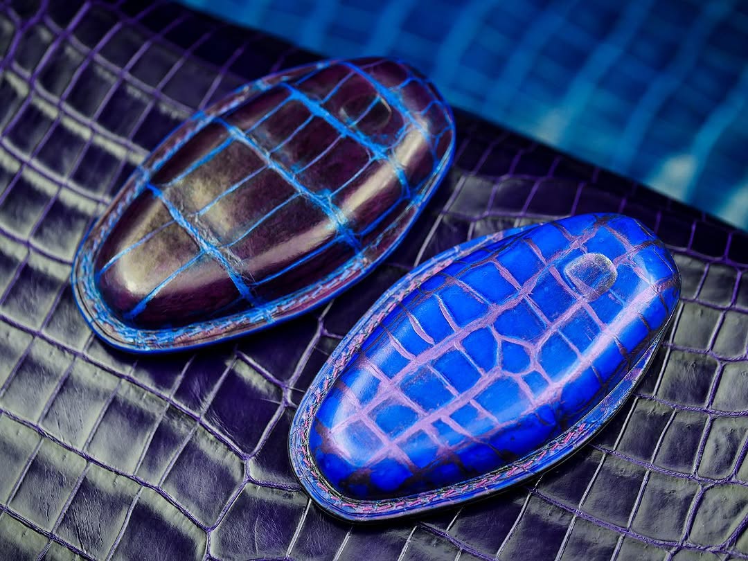 ETK BESPOKE HAND-PAINTED CROCODILE KEY COVER SET FOR MCLAREN — SET OF 2