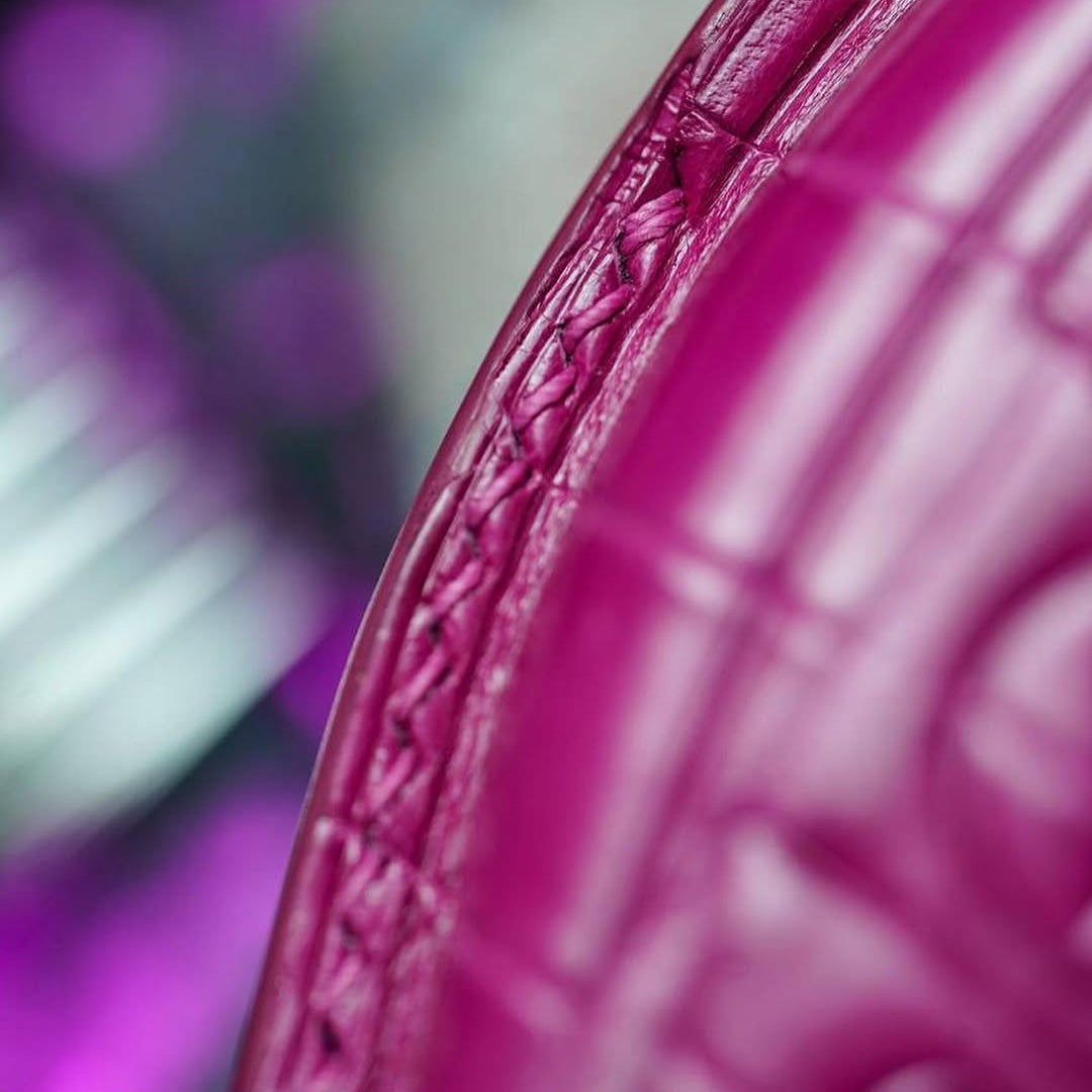 ETK BESPOKE HOT PINK CROCODILE KEY COVER FOR MERCEDES — PINK DETAILS