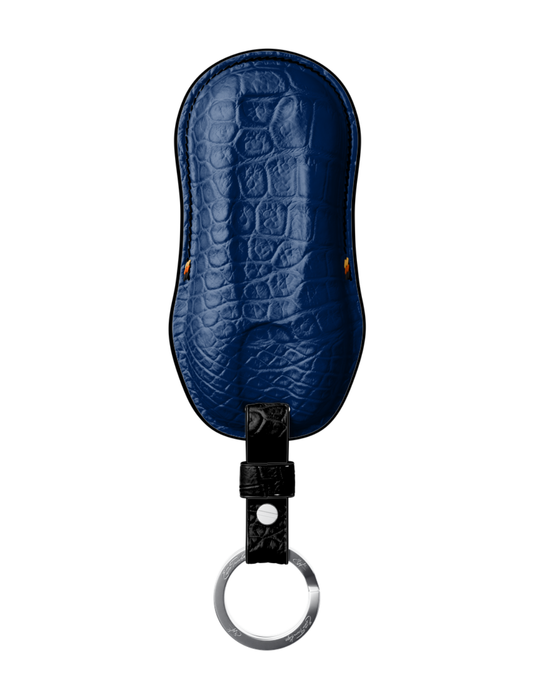 ETK BESPOKE GENUINE CROCODILE KEY COVER FOR PORSCHE — SCHWARZ TRICOLOR SPECIFICATION