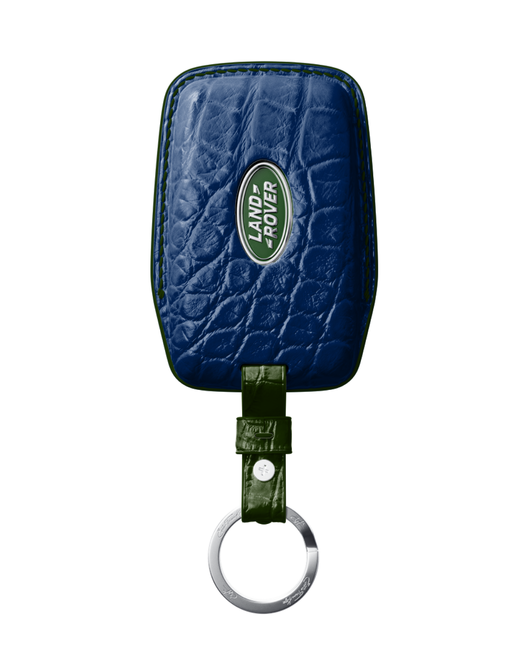 ETK BESPOKE GENUINE CROCODILE KEY COVER FOR LAND ROVER — CLASSIC HERITAGE GREEN SPECIFICATION