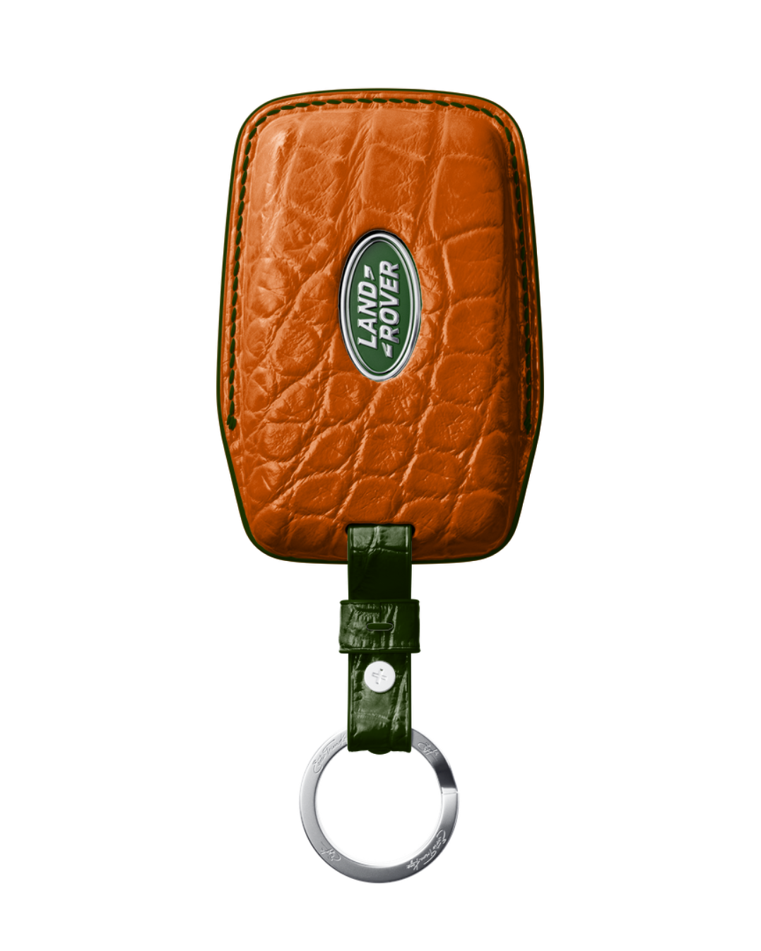 ETK BESPOKE GENUINE CROCODILE KEY COVER FOR LAND ROVER — CLASSIC HERITAGE GREEN SPECIFICATION