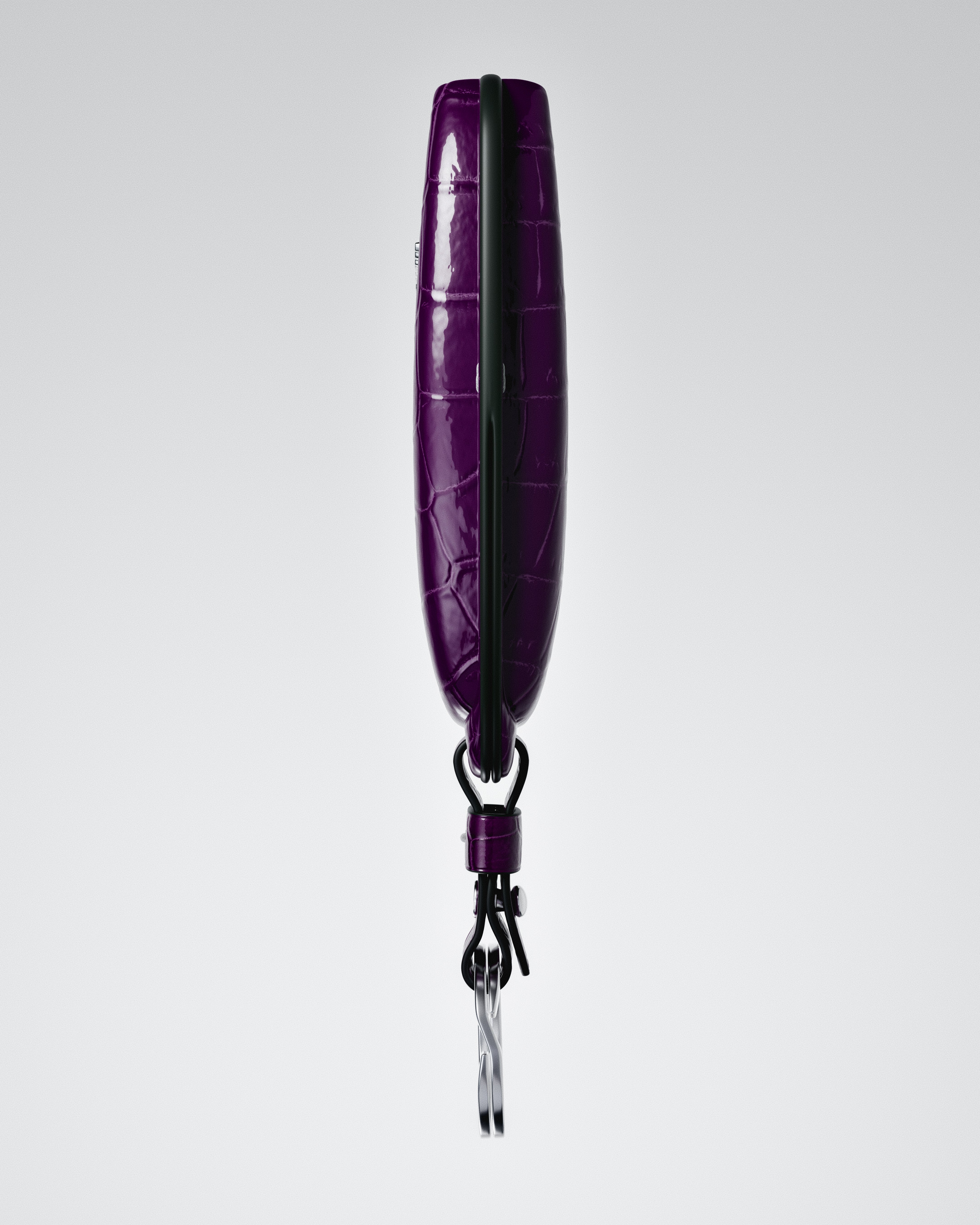 BESPOKE ETK PURPLE CROCODILE KEY COVER FOR ASTON MARTIN