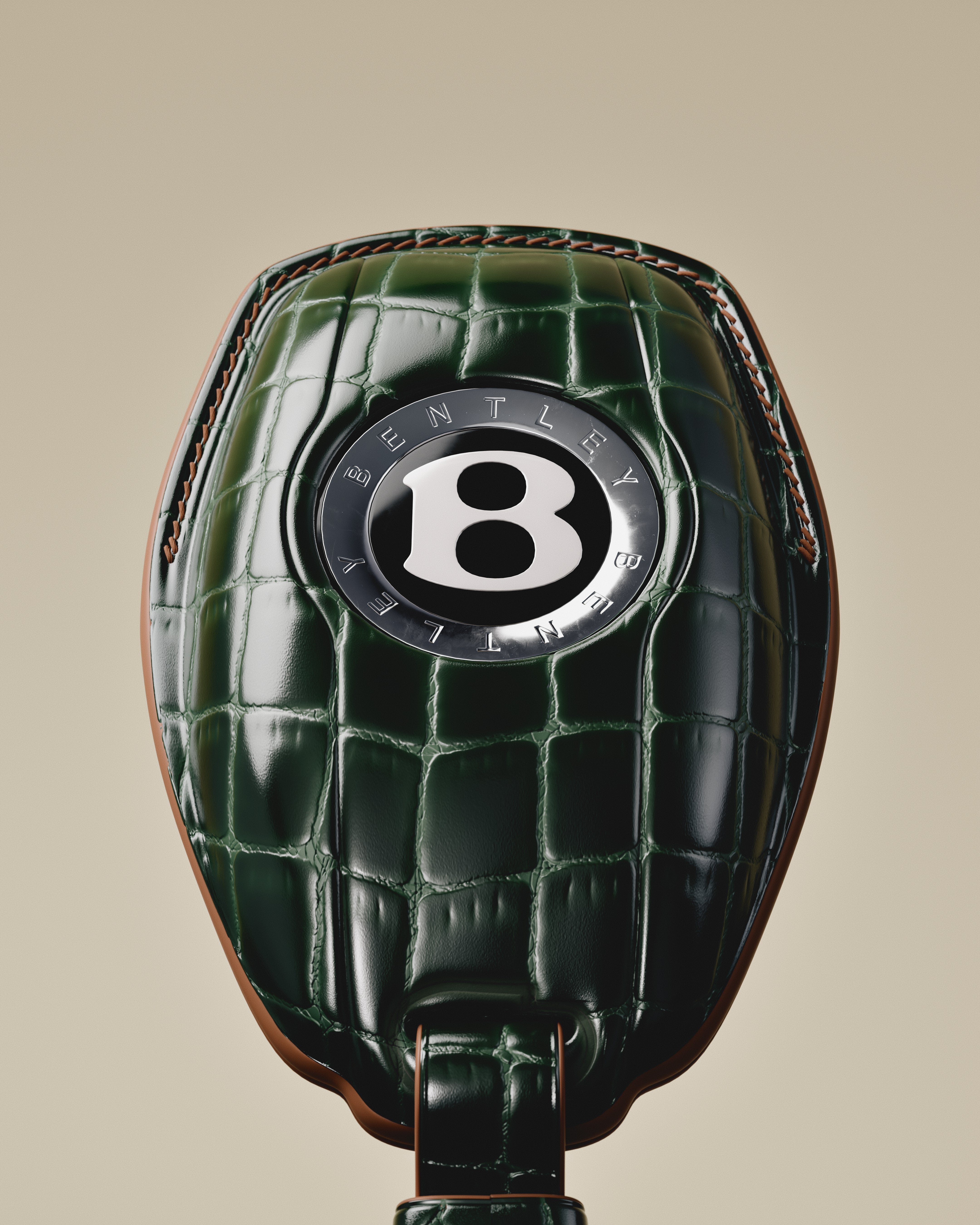 BESPOKE ETK GREEN CROCODILE KEY COVER FOR BENTLEY