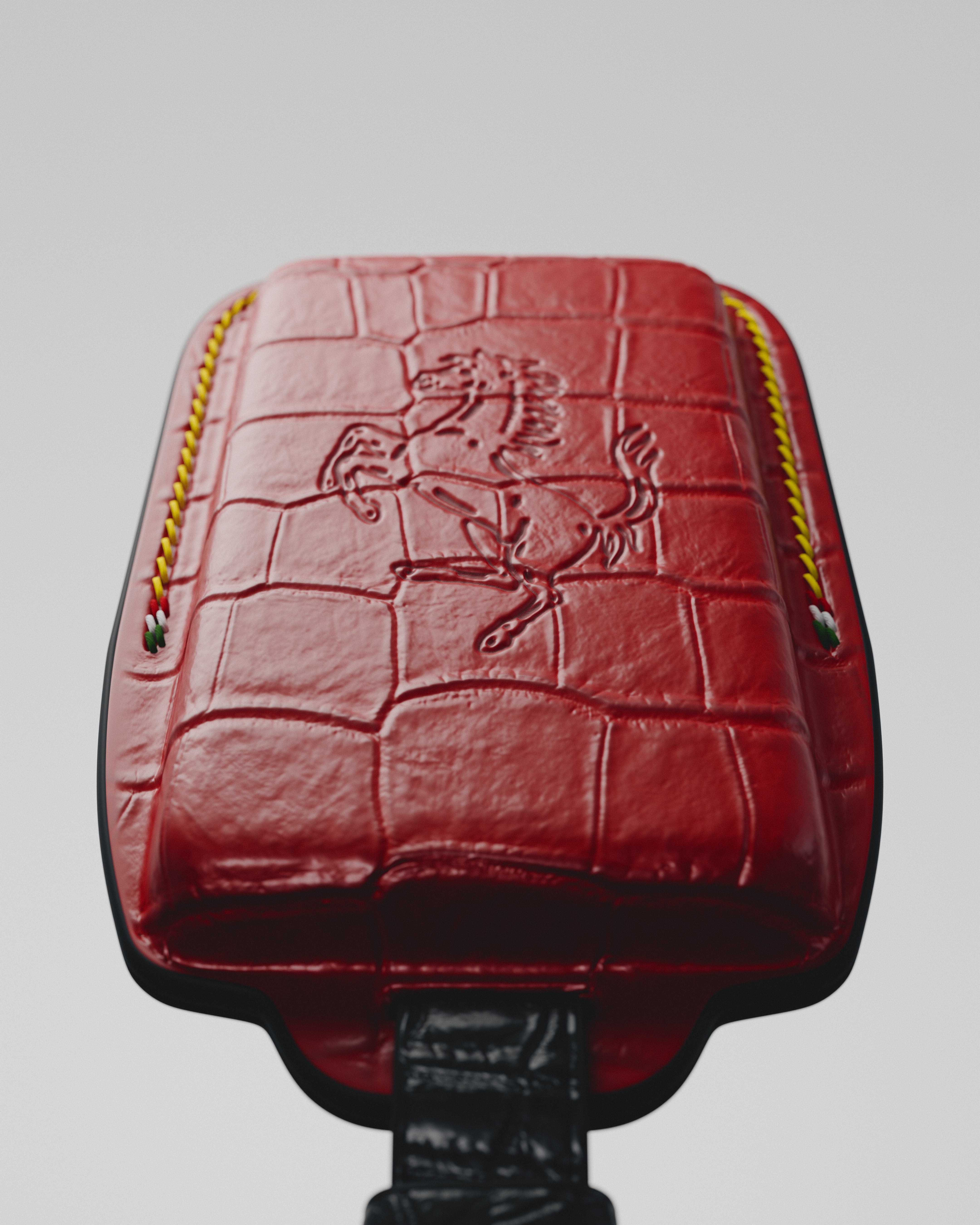 BESPOKE ETK RED CROCODILE KEY COVER FOR FERRARI