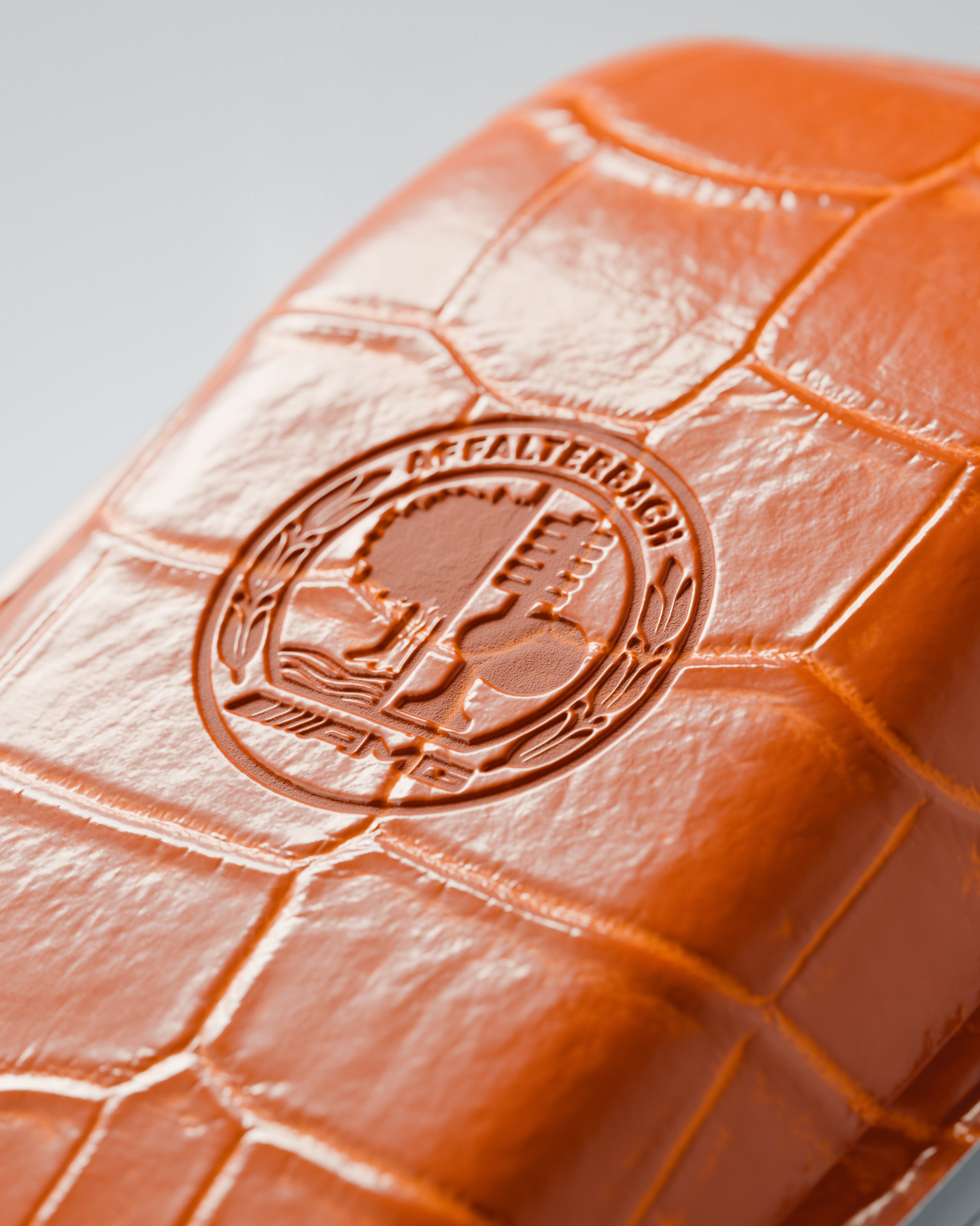 BESPOKE ETK ORANGE CROCODILE KEY COVER FOR MERCEDES
