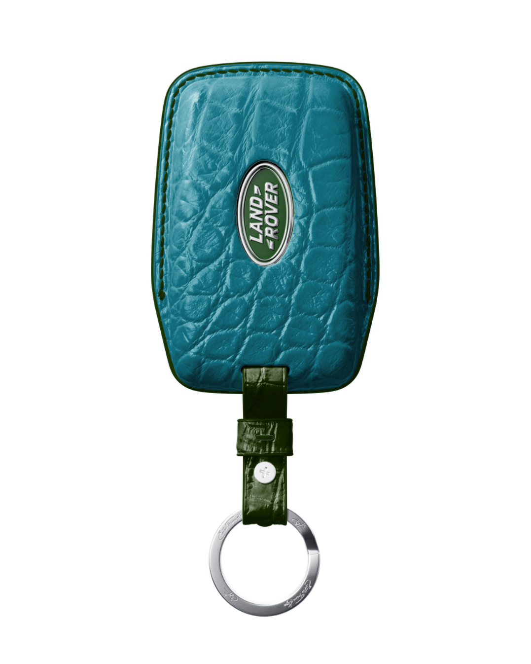 ETK BESPOKE GENUINE CROCODILE KEY COVER FOR LAND ROVER — CLASSIC HERITAGE GREEN SPECIFICATION