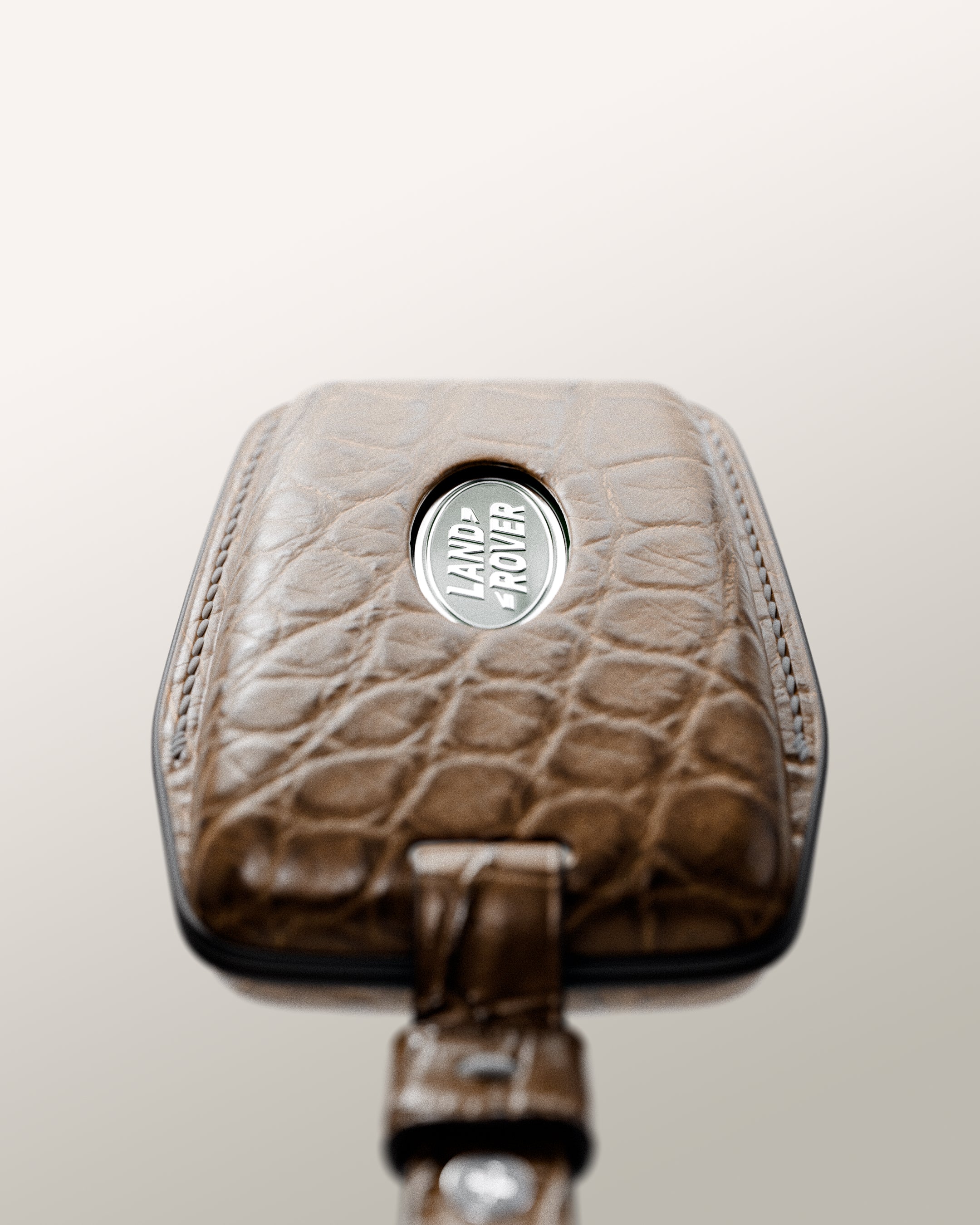 BESPOKE ETK BROWN CROCODILE KEY COVER FOR LAND ROVER