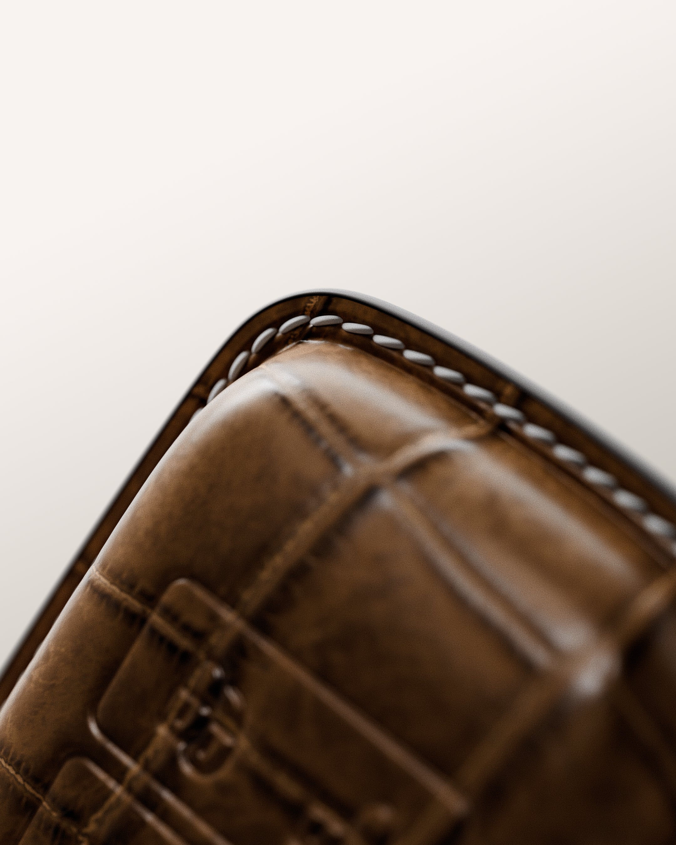 BESPOKE ETK BROWN CROCODILE KEY COVER FOR LAND ROVER